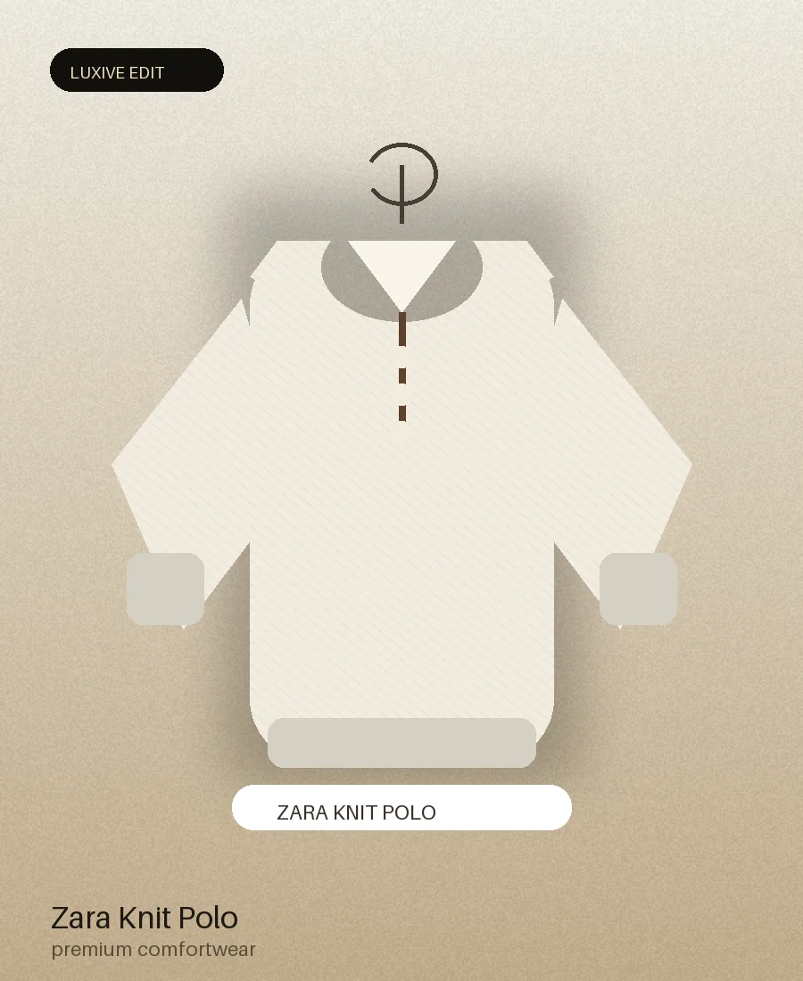 ZARA PREMIUM KNITTED POLO SWEATER